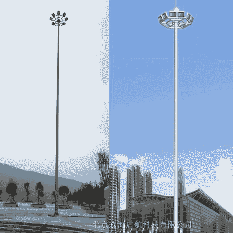 小區(qū)廣場(chǎng)高桿燈照明燈具安裝工程 北京高桿燈廠家